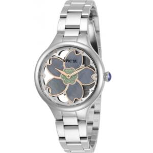 INVICTA WOMEN’S WILDFLOWER MOTHER OF PEARL DIAL SILVER WATCH 32085