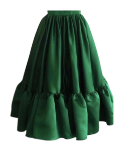 Flared maxi skirt