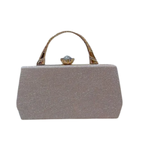 Banquet bag Shiny Boxy Party handbag - Champagne