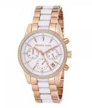 MICHAEL KORS WOMEN'S RITZ TWO-TONE CHRONOGRAPH WATCH