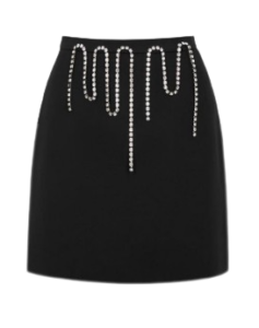 Luxury embellished mini skirts