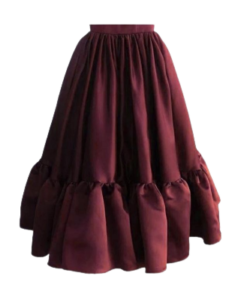 Flared maxi skirt