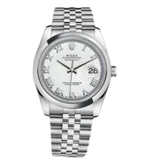 ROLEX 116200 DATEJUST WHITE ROMAN DIAL JUBILEE BRACELET UNISEX LUXURY WATCH