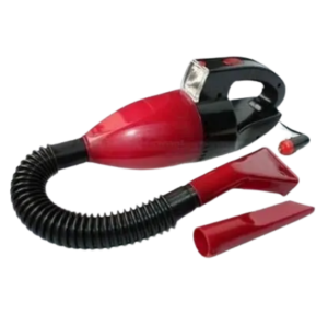 Portable car vacuum cleaner with light