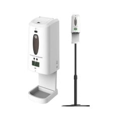 LIEN 2 in 1 Touchless Hand Sanitizer Dispenser Station with Digital Infrared Temperature Reader