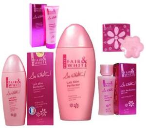 Fair and White So White Product Set – (Soap, Bath, Lotion, Oil And Serum)