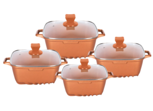 Nea Seramiq 4pc Stockpot Set - Cuprum