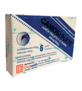 CAMOSUNATE JUNIOR TABLET (7-13YEARS) - (AMODIAQUINE ARTESUNATE 300/100MG)