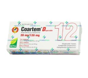 COARTEM 20/120 X12DISPERSIBLE TABLETS