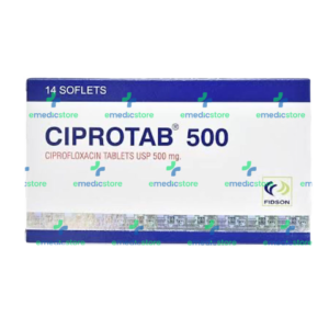 CIPROTAB (ANTIBIOTICS) 500MG (14Softgel) - (CIPROFLOXACIN)