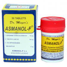 ASMANOL-F TABLETS {Anti Cough-and-Cold} - (CHLORPHENAMINE MALEATE/EPHEDRINE/THEOPHHYLLINE 2/16/60MG.)