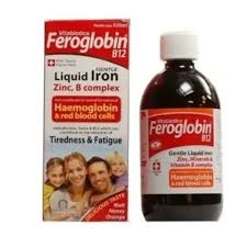 FEROGLOBIN B12 LIQUID IRON - (GENTLE IRON, FOLIC ACID, VITAMIN D,VITAMIN B12)