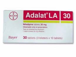 ADALAT LA 30MG TABLETS - (NIFEDIPINE 30MG)