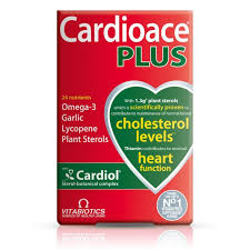 CARDIOACE PLUS CAPSULES BY 60 - (Omega-3 Garlic, Lycopene, Plant Steroids)