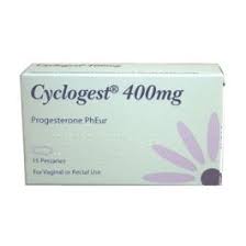 CYCLOGEST 400MG SUPPOSITORIES - (PROGESTERONE)