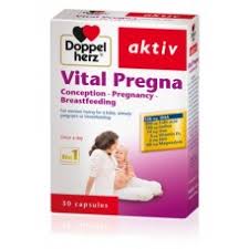 DOPPELHERZ VITAL PREGNA BY 30CAPSULES - (FOLIC ACID, DHA, IODINE, IRON, VITAMIN D3, ZINC,MAGNESIUM)