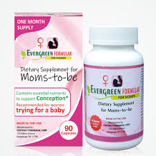 EVERGREEN MOM-TO-BE FORMULA BY 90 CAPSULES - (FOLIC ACID, INOSTIOL,ZINC,VITAMIN D, VITAMIN 12, COQ10, OMEGA-3)