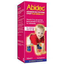 ABIDEC SYRUP FOR CHILDREN 150ML - (Vitamin A/Ascorbic acid/Pyridoxine/Nicotinamide/Thiamine/Ergocalciferol/Riboflavin.)