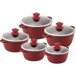 5 Set Non Stick Stock Pot