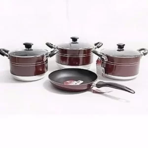 Cookware Set-- Non Stick Pot Set (3 Pieces) + 1 Frying Pan